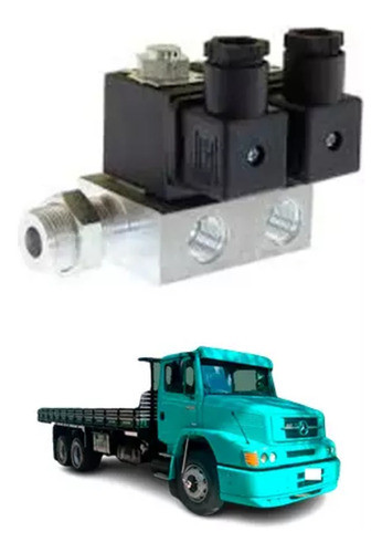 Valvula Solenoide Acionam Freio Motor Vacuo 24v Mb 1620 1218 0